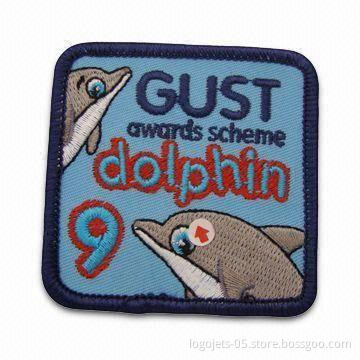 Embroidered Patch with Pocket loop, Customized Designs are Welcome